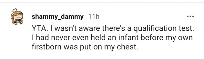 This Redditor isn't aware that there's a qualification test