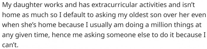 OP is sick and often too busy