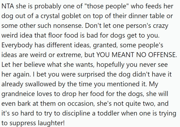 She is probably one of those people...