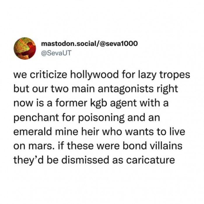 21. Criticizing Hollywood for crazy tropes