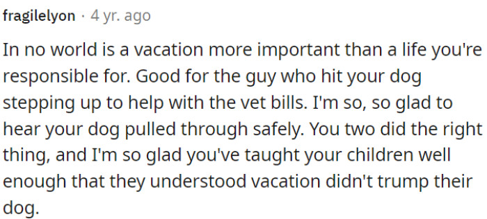 Prioritize responsibilities over vacations.