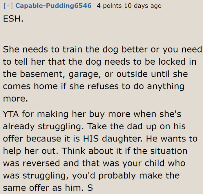 A few Redditors believe that she shouldn't ask a person who's struggling financially to replace the toys.