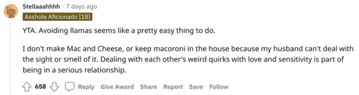 It is all part of being in a serious relationship