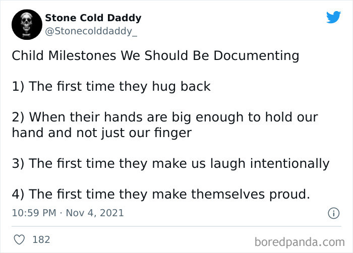 2. Child milestones that should be documented