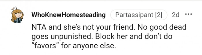 No good deed goes unpunished