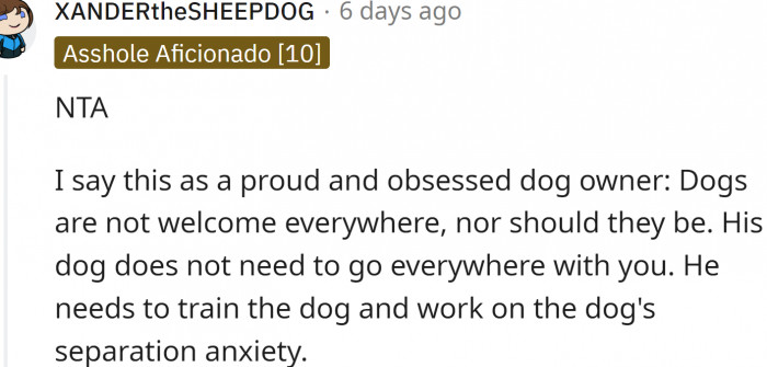 Dogs are not welcome everywhere