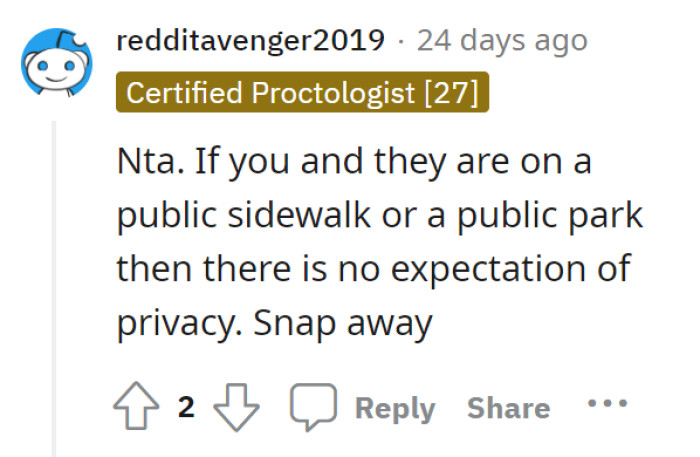 If it's for security reasons...