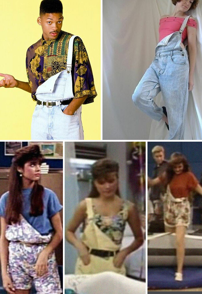 11. Wearing overalls with one strap down was a '90s staple