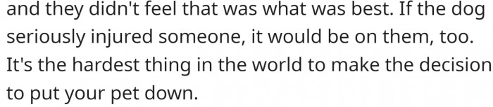 Parents did what they thought was the best solution at the time