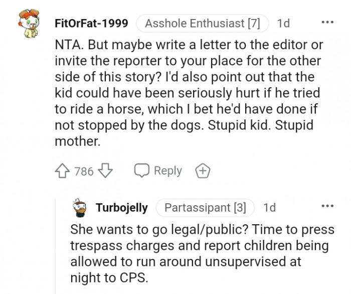 The kid could have been seriously hurt