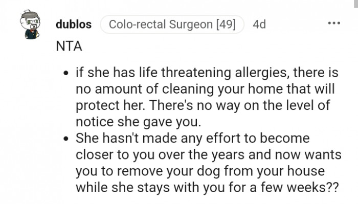 There's no way on the level of notice she gave you