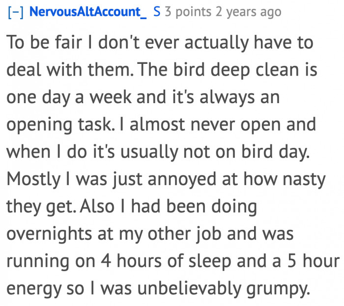 It was just a bad day for the OP.