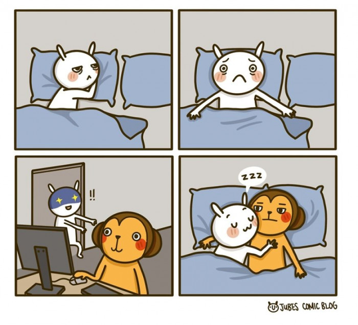 Cuddles are a must for great sleep