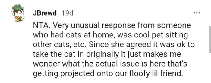 It makes this Redditor wonder what the actual issue is