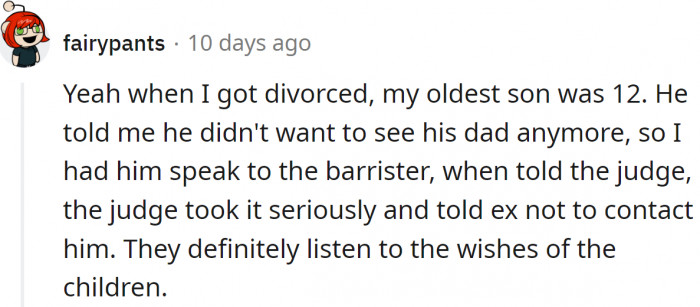 The judges are not obliged to listen to the kids, but they often do.