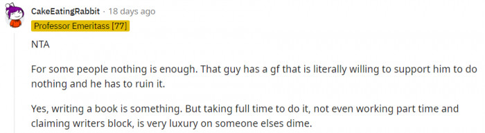 Pretty much everyone in the comments ripped into the boyfriend.