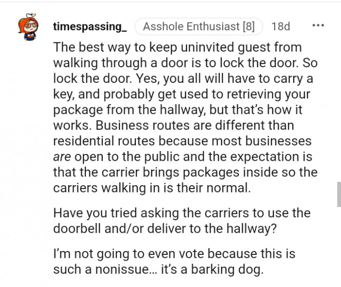 9. Business routes are different from residential routes