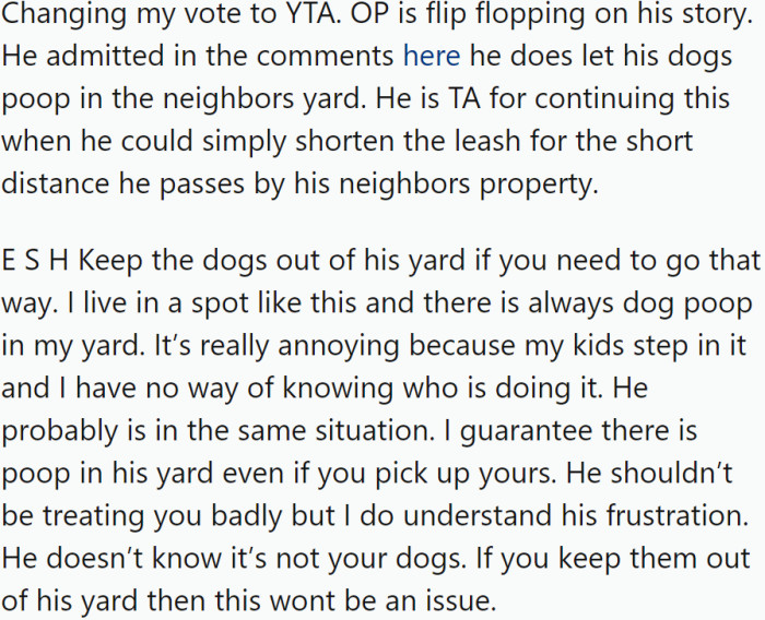 OP is changing his story.