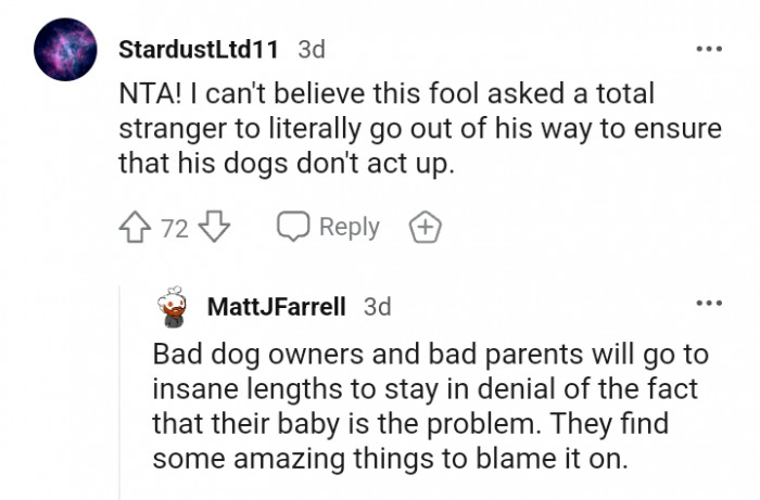 12. It's all about bad dog owners and bad parents