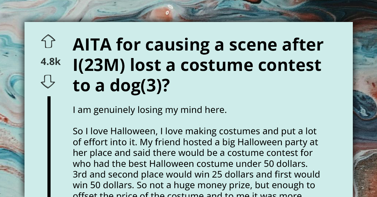 Man Gets Kicked Out For Causing Scene Because He Lost Halloween Costume Contest To Dog