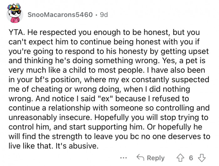 "Start supporting him."