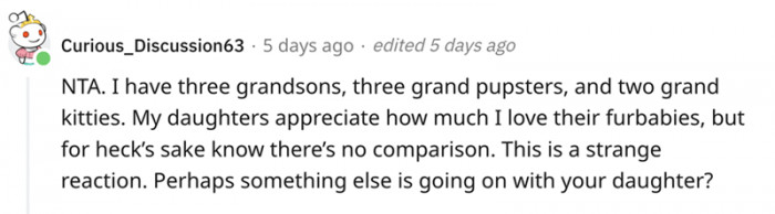 Of course, you can't compare animals to human beings.