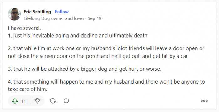 5. An interesting list of fears