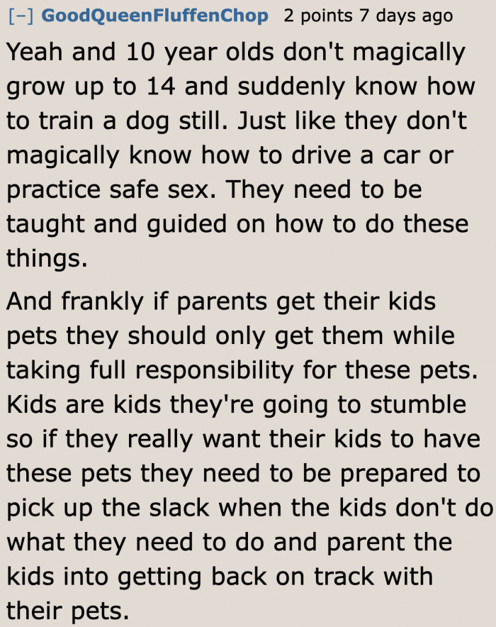 It's the responsibility of the dad to set an example for his son. The OP obviously failed at this.