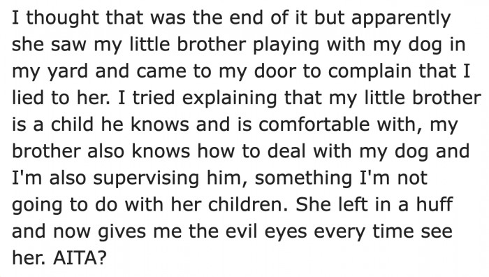 The girl found out that kids can play with it, after all.