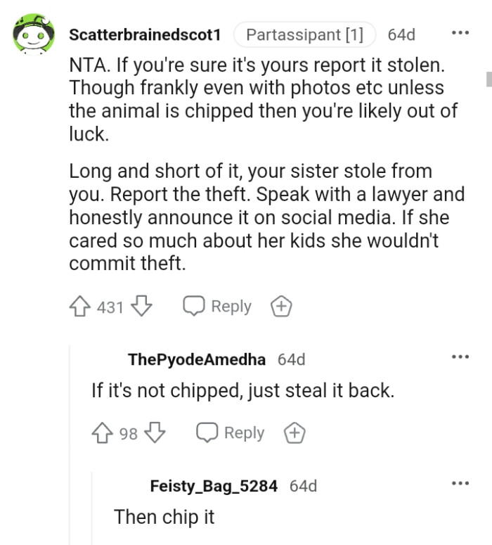 Unless the animal is chipped, the OP is likely out of luck