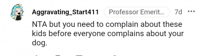 You need to complain about these kids