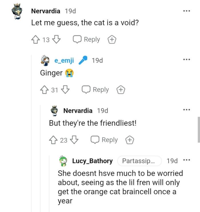 The OP says that the cat is actually a ginger