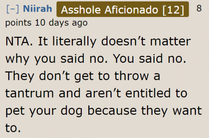 The Dog Isn't Theirs.