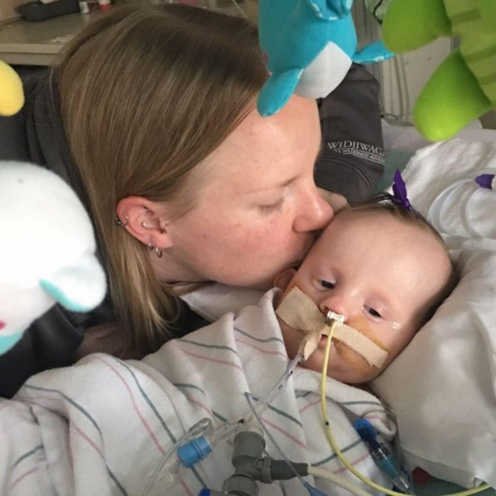 She was placed in a medically induced coma