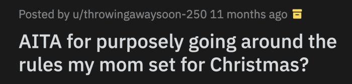 OP bought the framed bat skeleton anyway. Their mom got upset over OP's present.