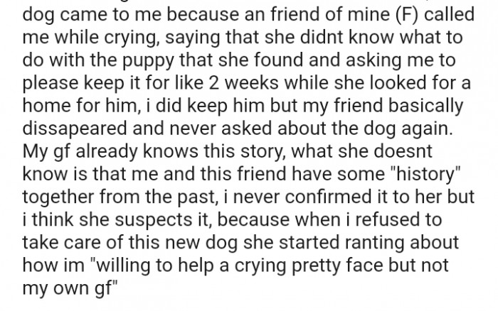 What the OP's GF doesn't know is that he and this friend have some 