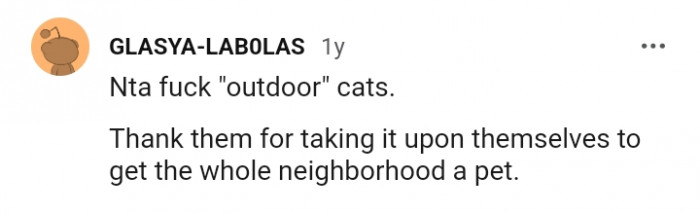 They got the whole neighborhood a cat