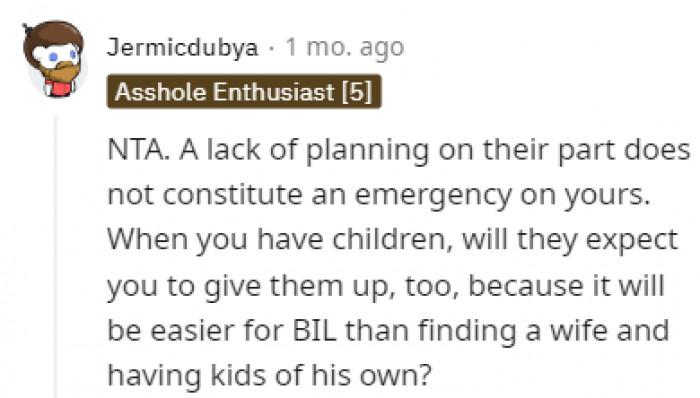 That first sentence is strong.