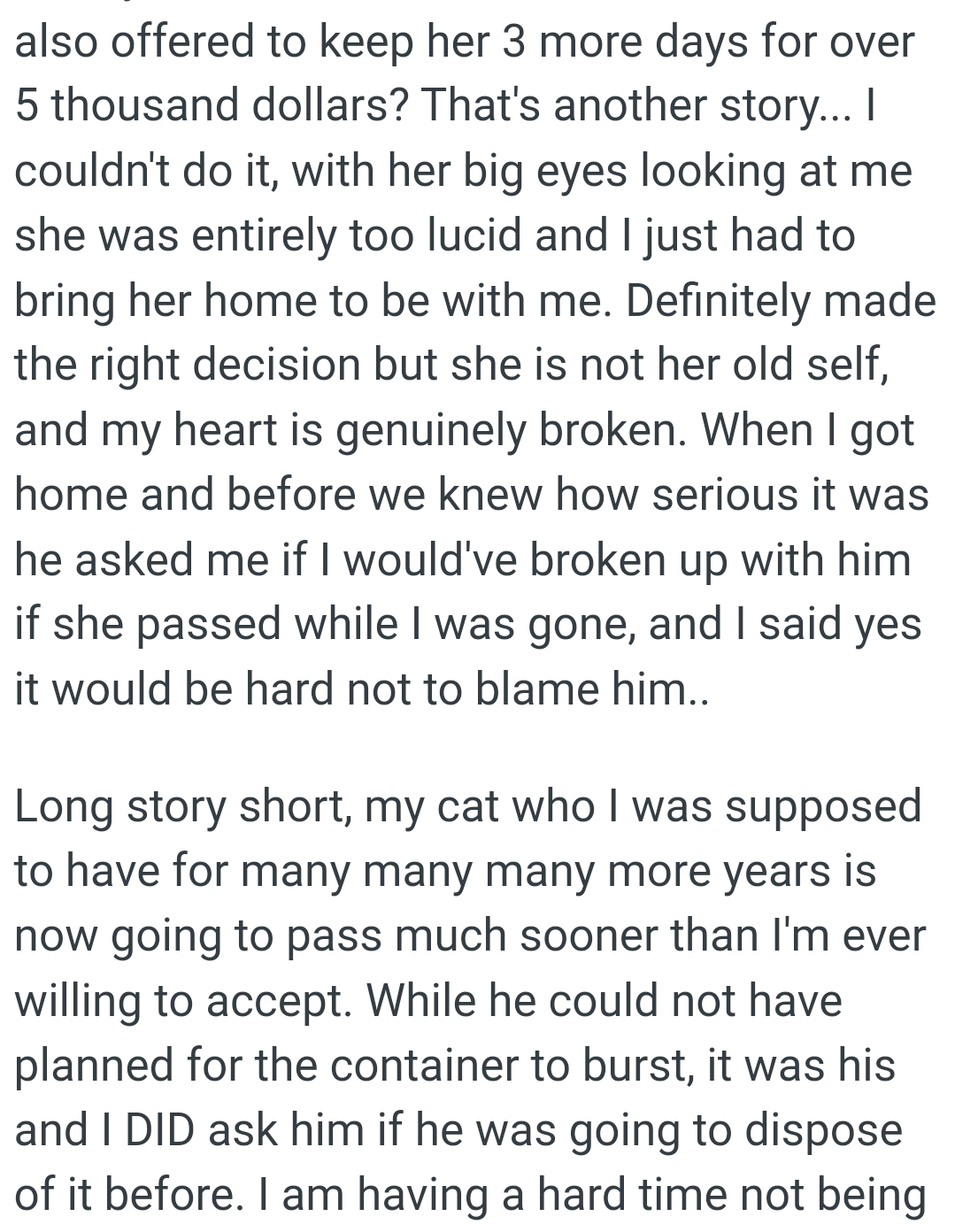 It's hard not to blame him