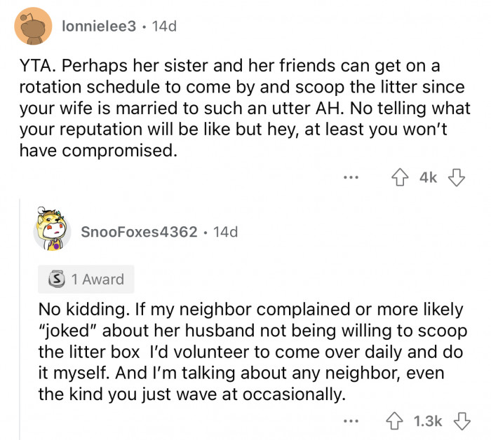 It's something you would do for a complete stranger.