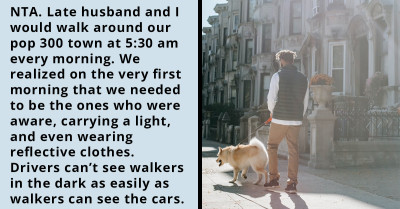 Driver Fails to See a Guy Walking His Dog in Pitch-Black Darkness, Feels Guilty as He Might Have Killed the Canine