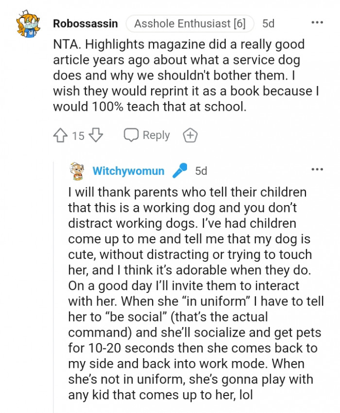 Why we should not bother service dogs