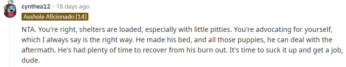 Not a lot of shelters out there with room to spare.