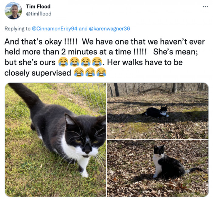 "She's mean, but she's ours."