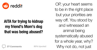 Redditor Tries To Steal Her Friend's Dog After Noticing The Abuse And Neglect The Poor Pup Is Going Through