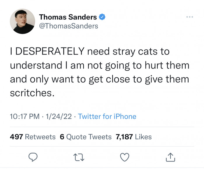 6. Stop running away from me; I just want to love you.