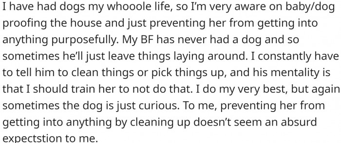 Her BF is not helping