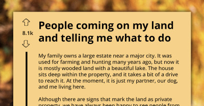 Entitled People Try To Enforce Leash Law On Someone Else's Private Property