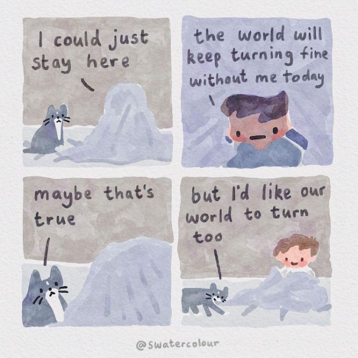 21. The world will keep turning fine without me