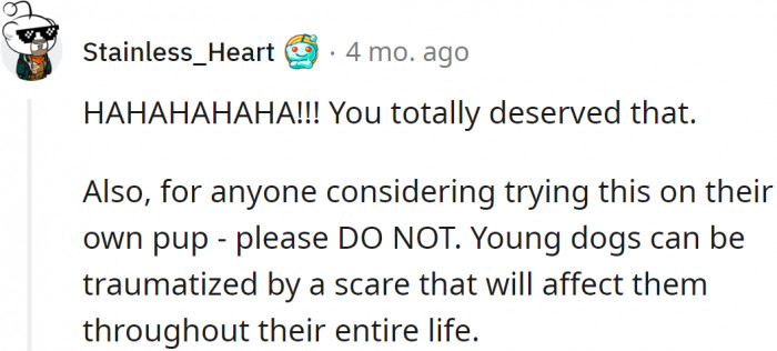 He really made an effort to earn it